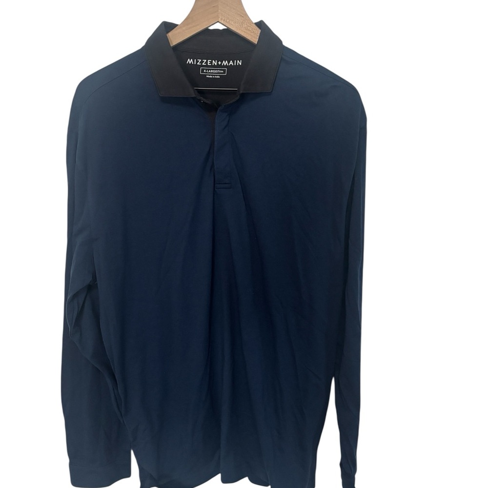 Mizzen+Main Men's Dark Blue Rugby Polo.  Size XL